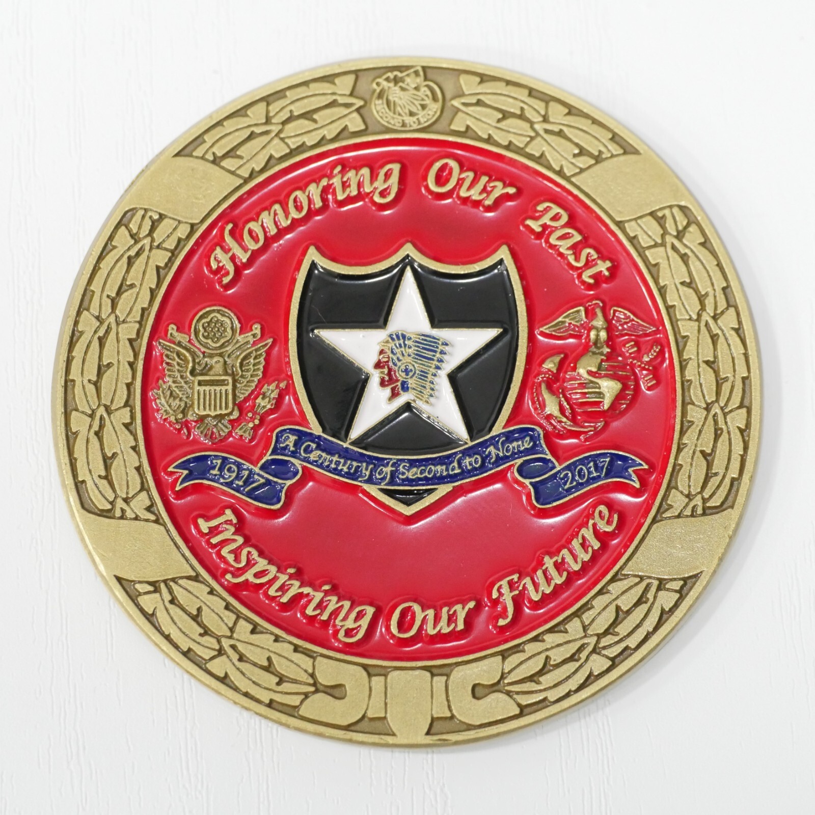 [037] US Combined Division Challenge Coin 1917–2017 – “We Go Together” Korea