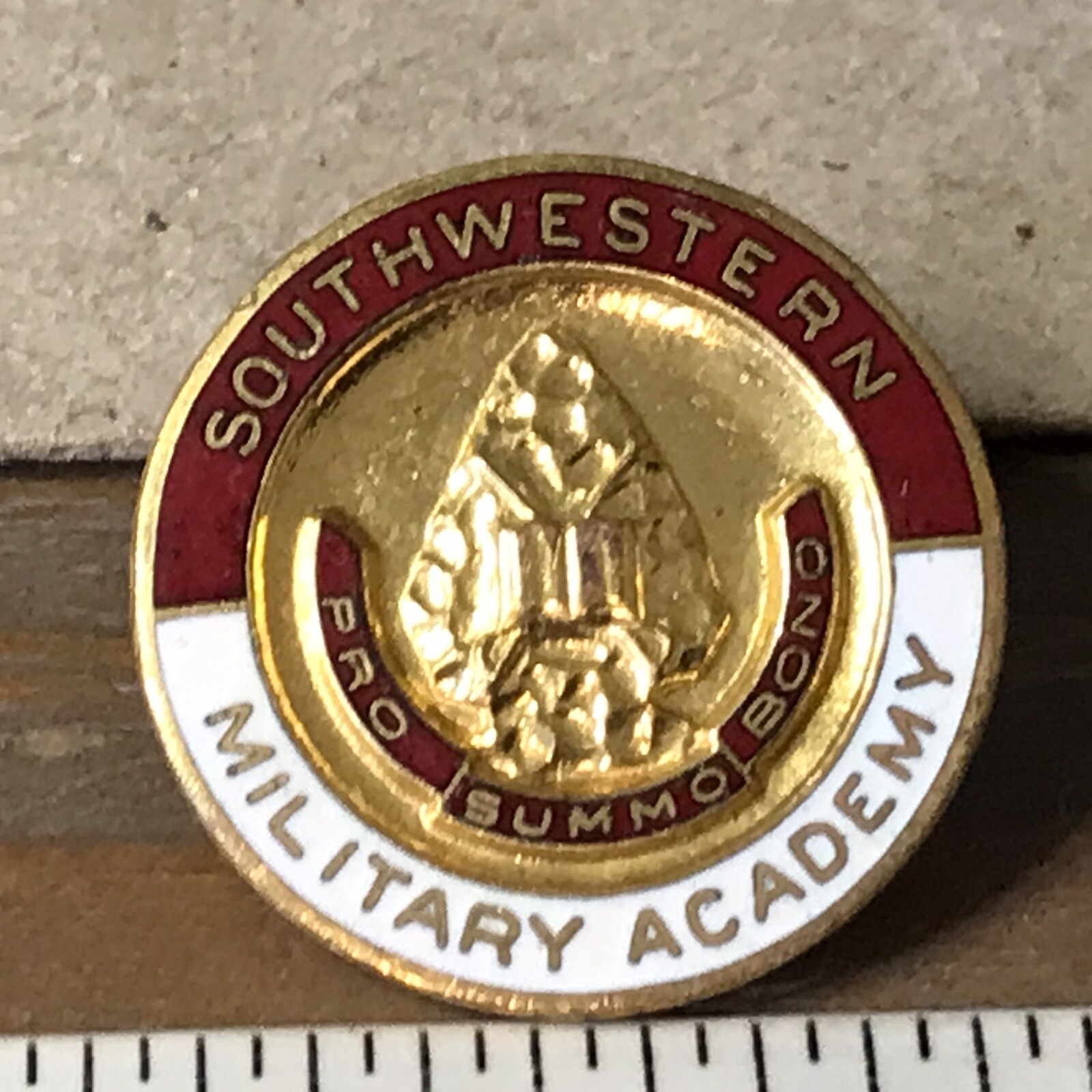 Southwestern military academy Screwback Pin Extremely Rare ~M17~