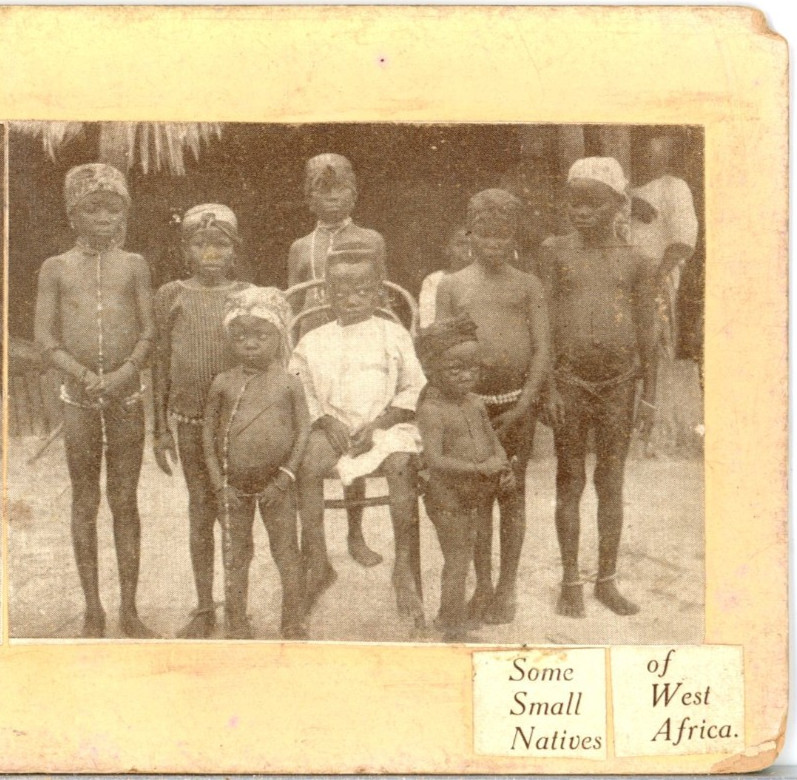 AFRICA, Some Small Natives Of West Africa--Stereoview A110