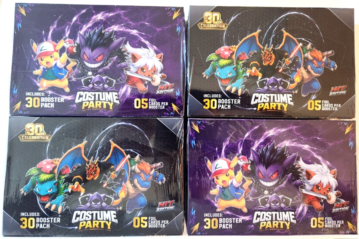 4 BOXES - 2026 BOX POKEMON COSTUME PARTY HE - 120 Packs Peru - PRIVATE LISTING