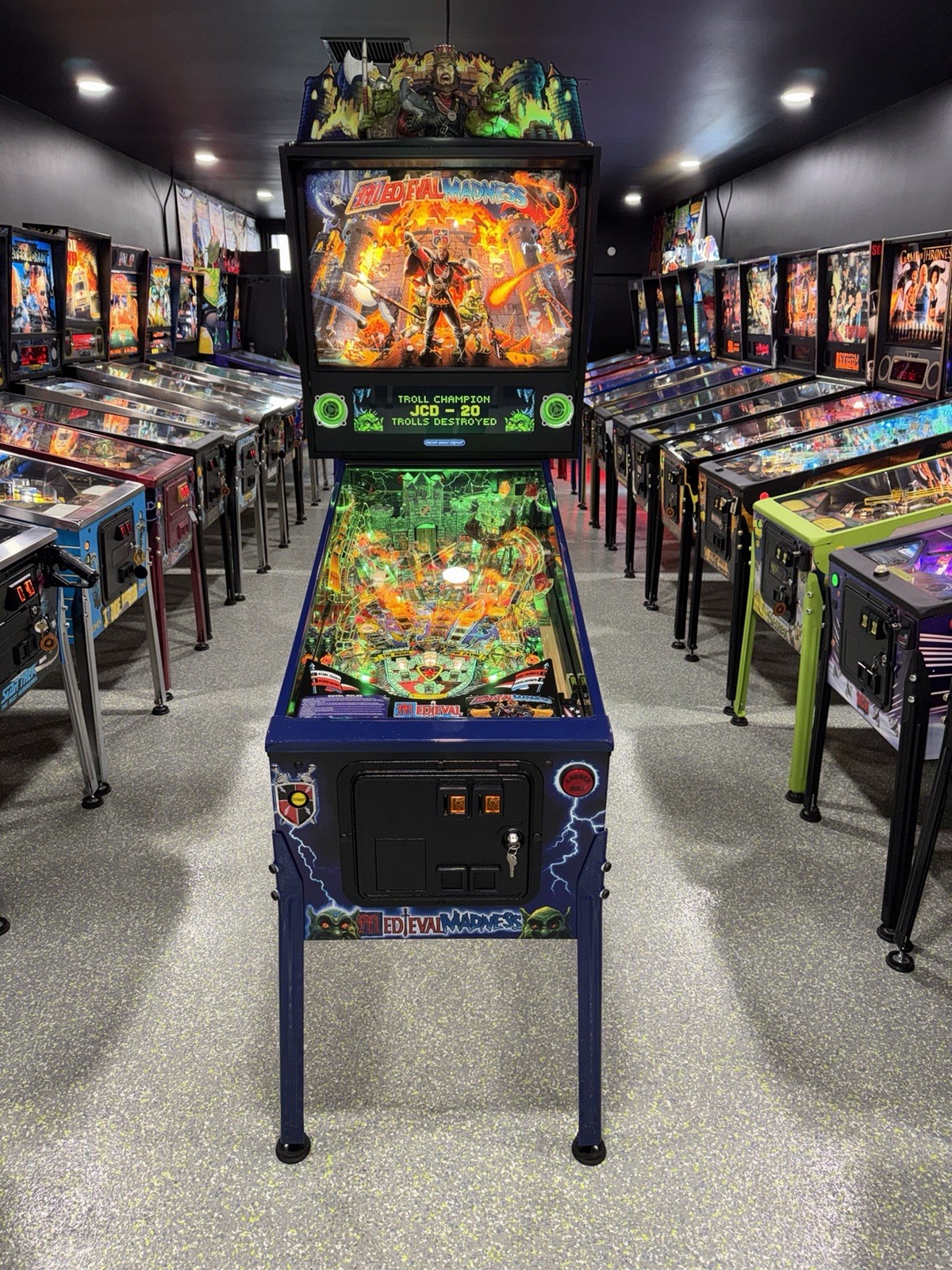 Medieval Madness Merlin Pinball Machine Chicago Gaming OC Pinballs 