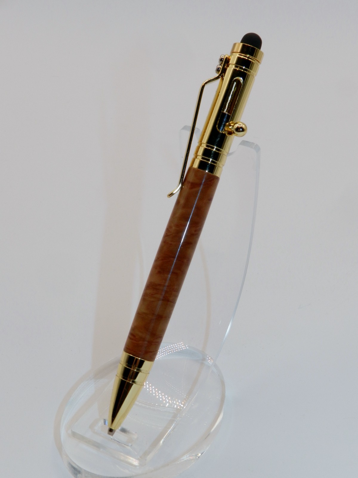 Bolt action ballpoint pen. Handmade w/ Bimble Box Elder Burl A great gift. #59
