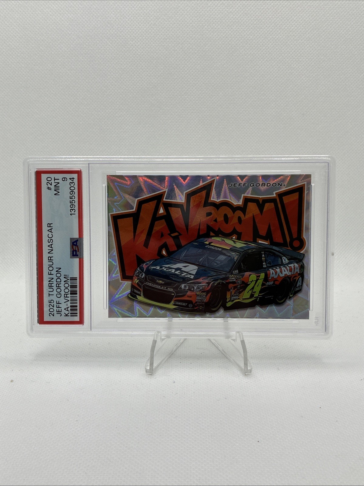 2025 PANINI TURN FOUR NASCAR KA-VROOM #20 JEFF GORDON PSA 9