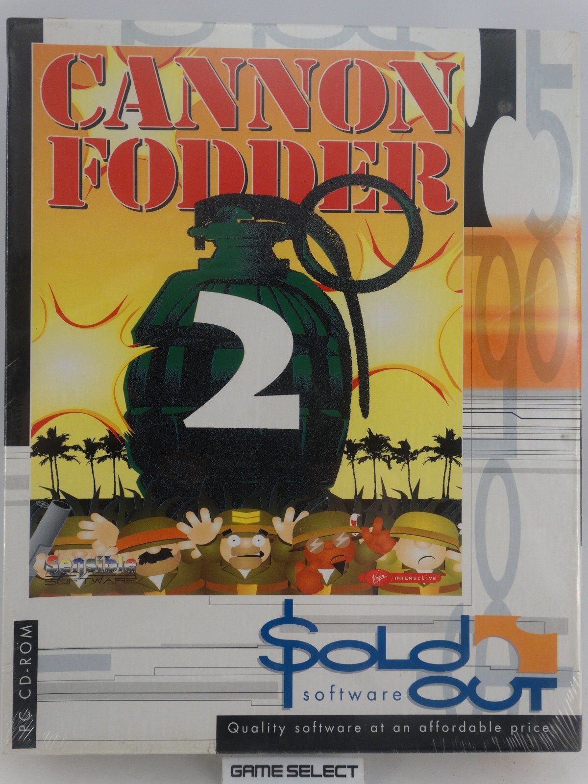 Cannon Fodder 2 Pc Computer Big Box Original New Sealed