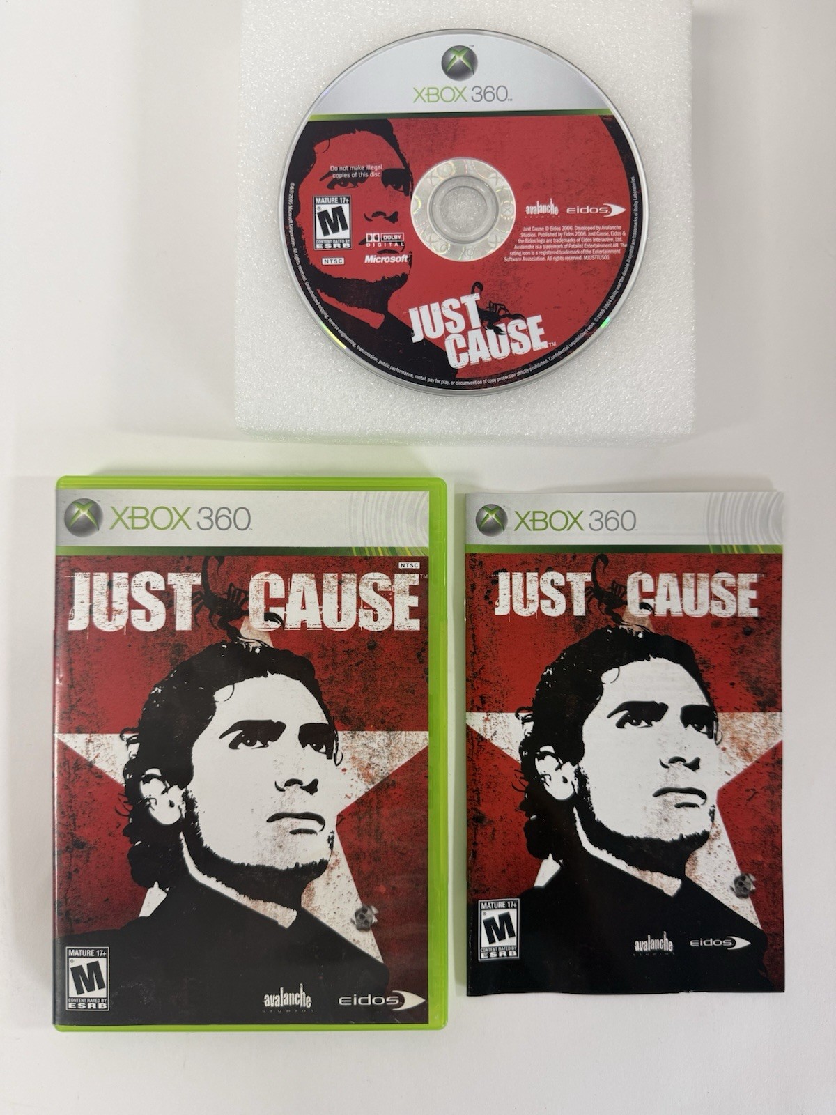 Just Cause (Microsoft Xbox 360, 2006) CIB Complete - VGC - Clean Disc - TESTED