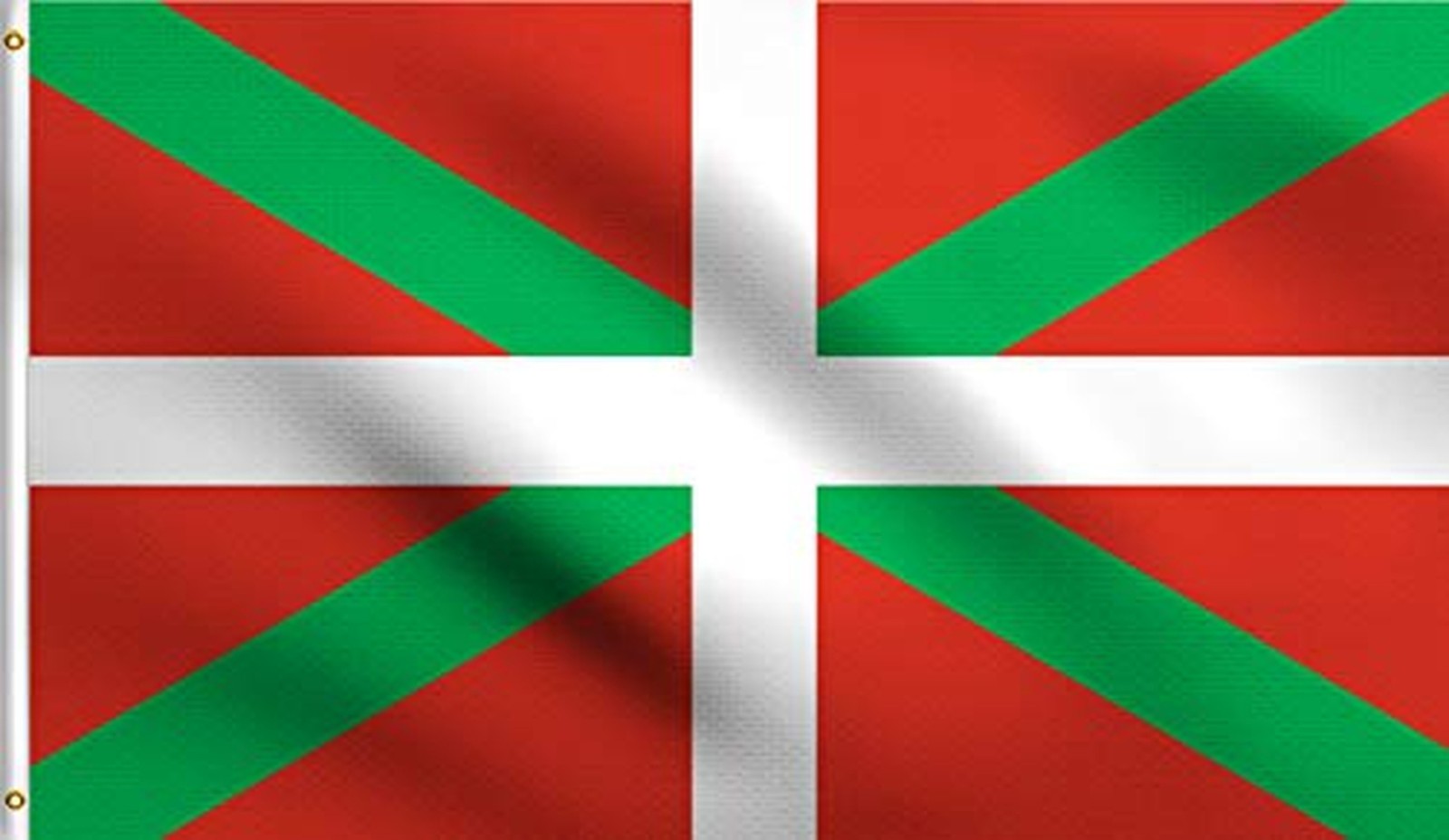 DMSE Basque Biscay Green St. Andrew's Cross Flag 3X5 Ft Foot 100% Polyester 1...