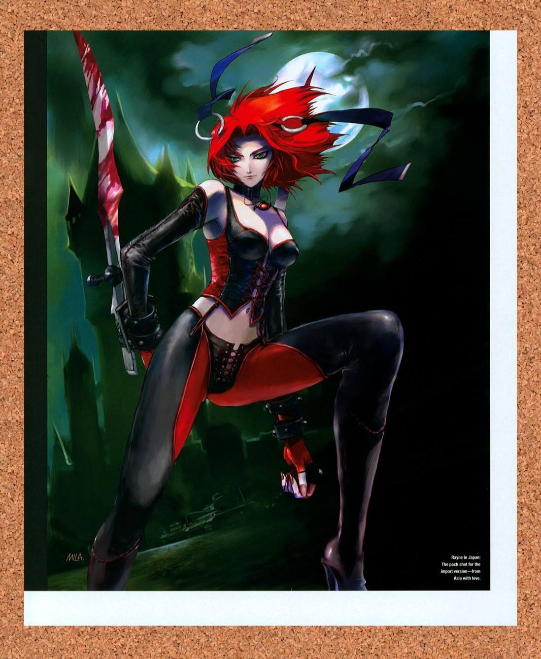 2003 Bloodrayne 2 Japan Import Portrait Original Advertisement / Retro Promo v5