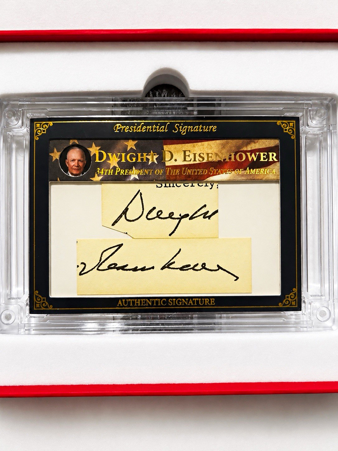 A Word From POTUS 2025 PS-DE34 Dwight D. Eisenhower Cut Auto 02/06