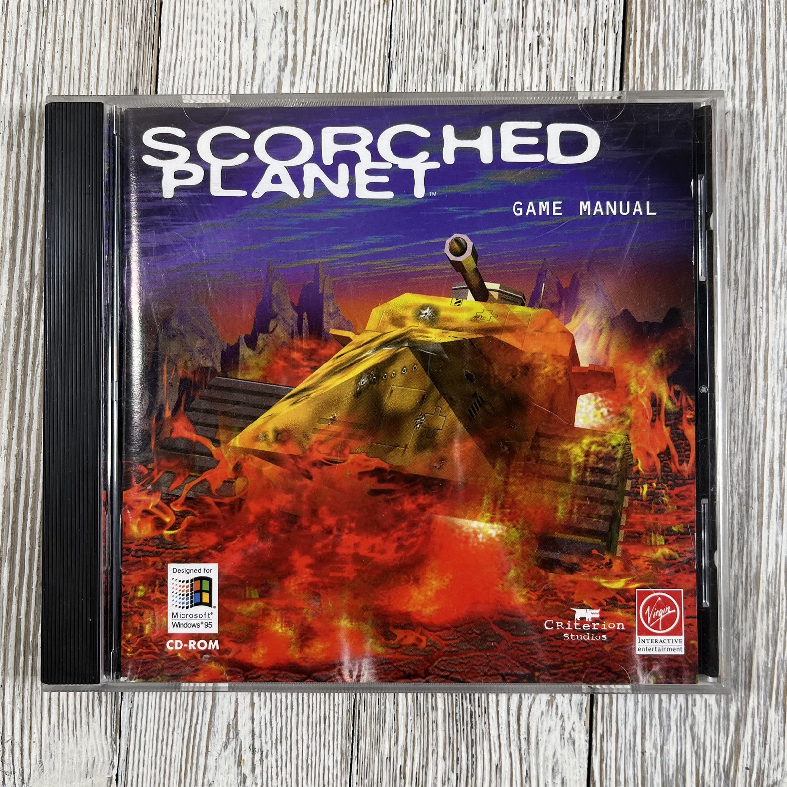 Scorched Planet PC CD-ROM Game Manual Virgin Interactive Windows 95