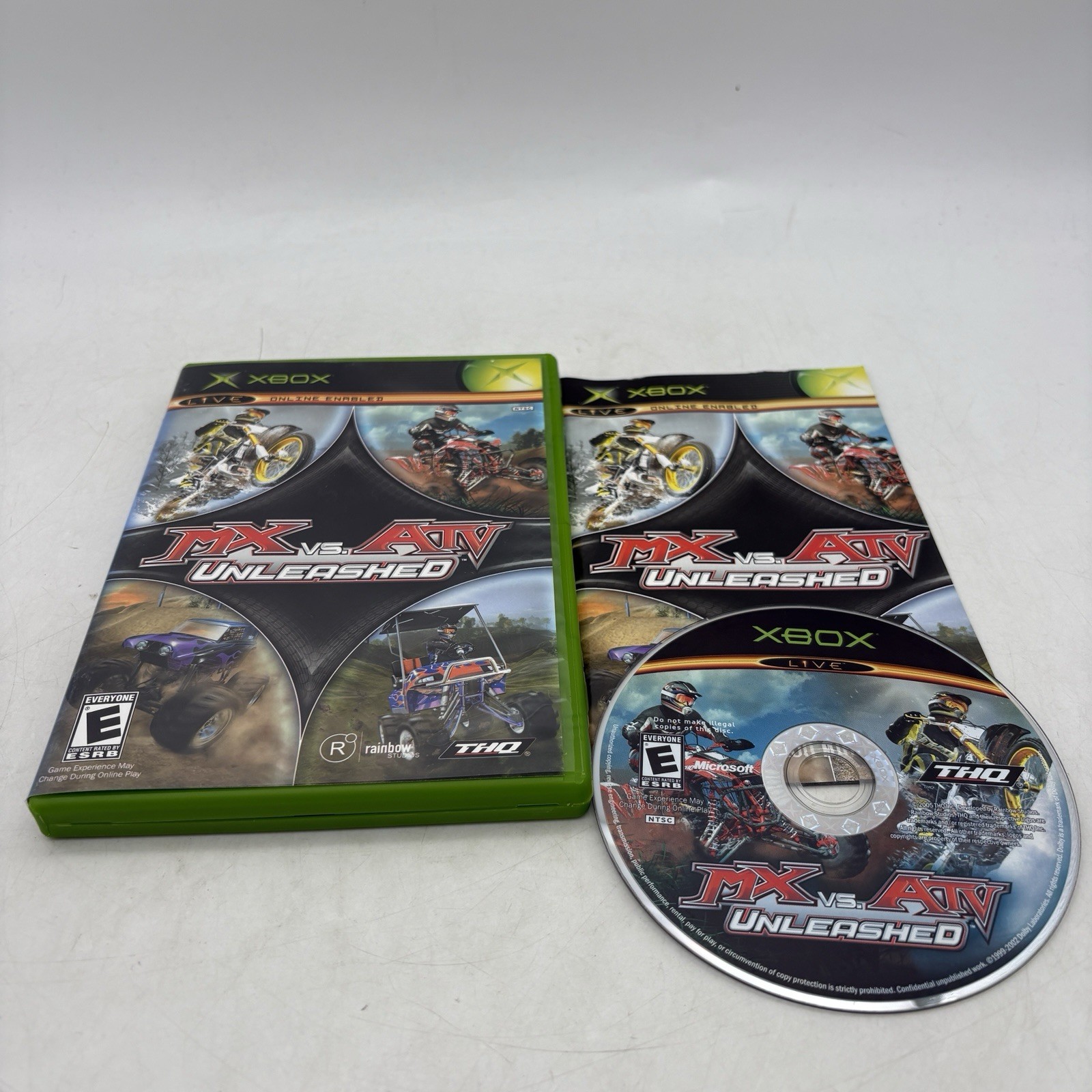 MX vs. ATV Unleashed Microsoft Original Xbox Complete w/ Manual CIB Tested
