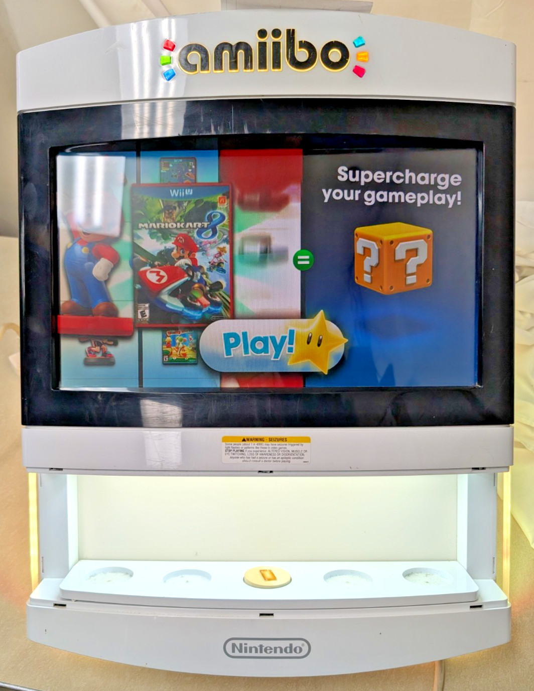 Nintendo Amiibo Retail Store Display Kiosk - TESTED WORKING - See Pictures