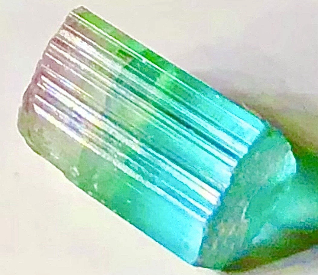 Beautiful Watermelon Tourmaline Crystal Natural Raw Rough Specimen Brazil