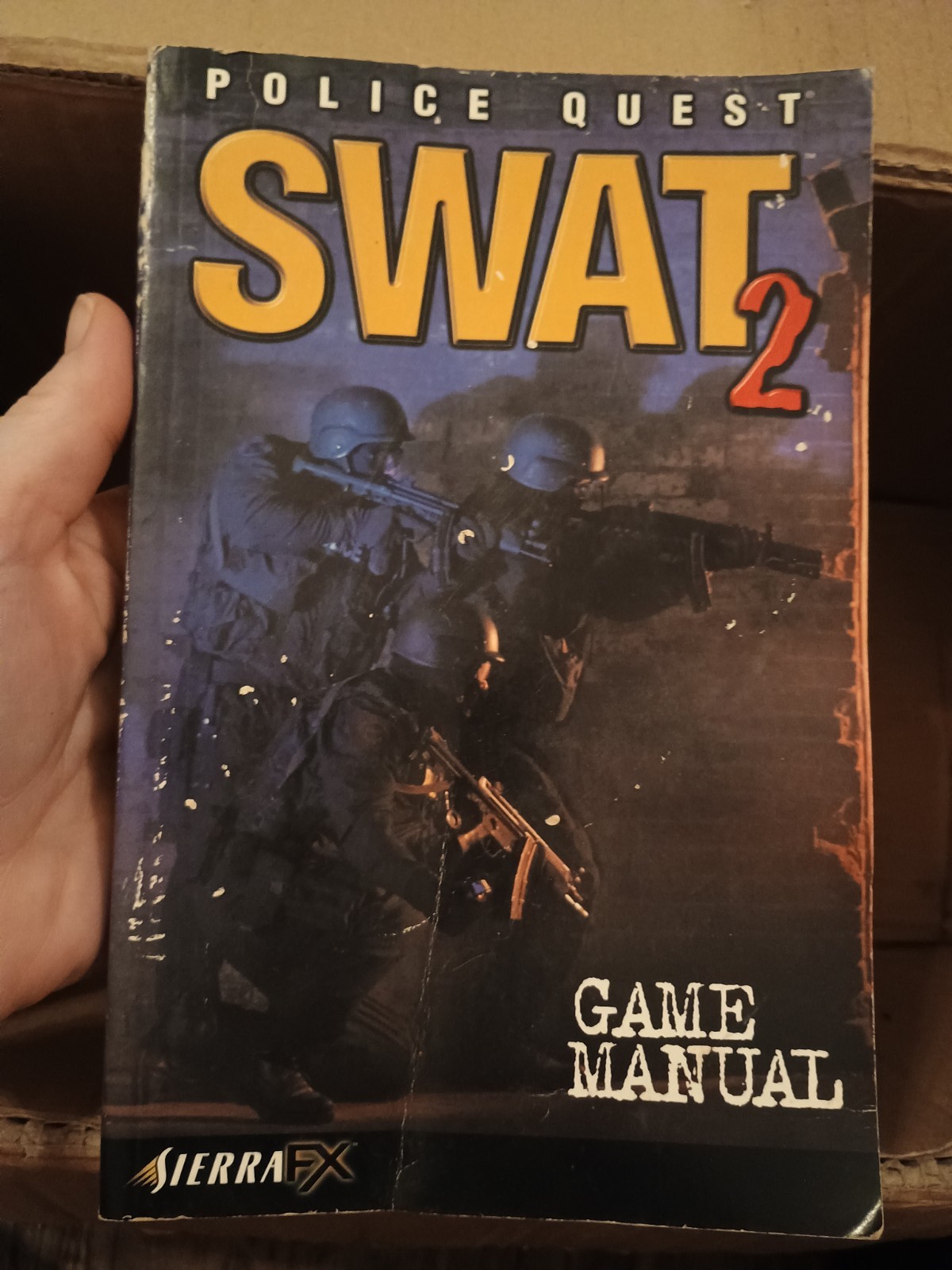 Vth 1998 Police Quest: SWAT 2 PC Game -Manual Only- Paperback 206 Pgs Hint Tips