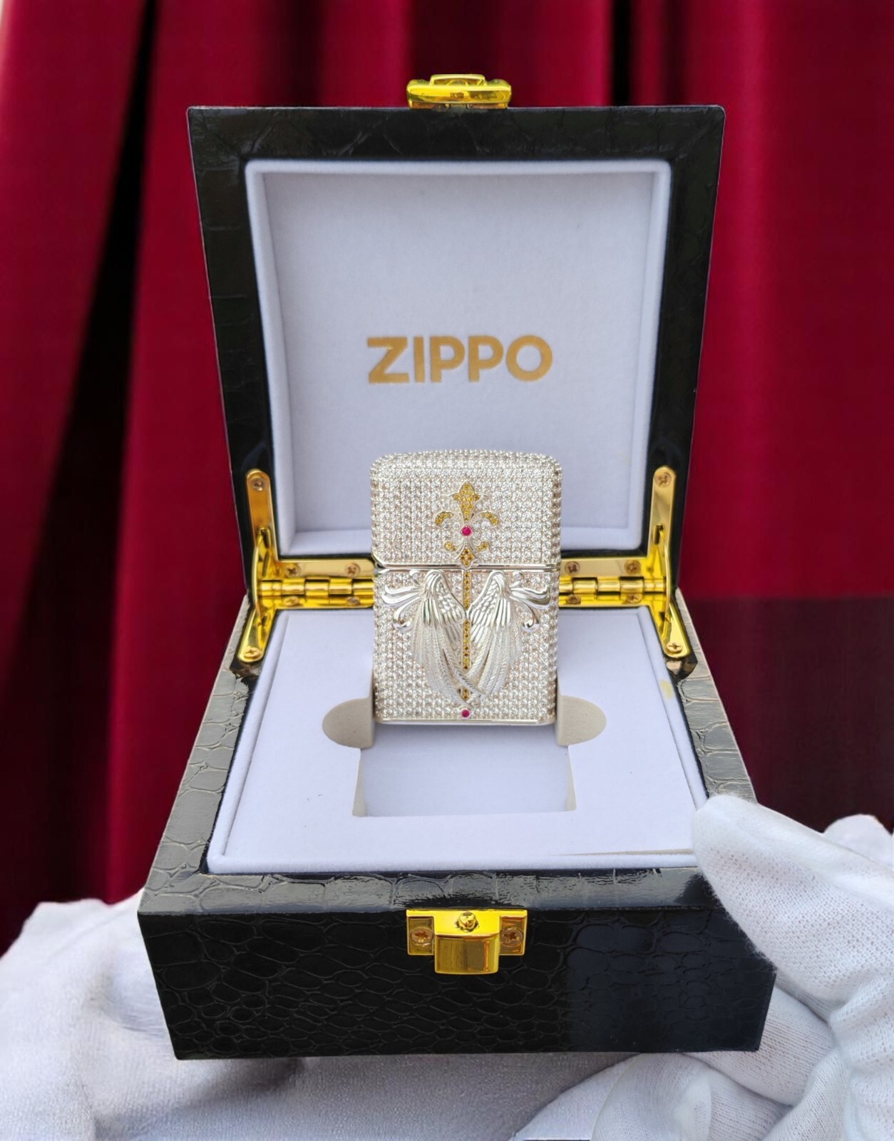 Mermaid Zippo Lighter Handmade Silver-Plated Copper | Limited Luxury Gift