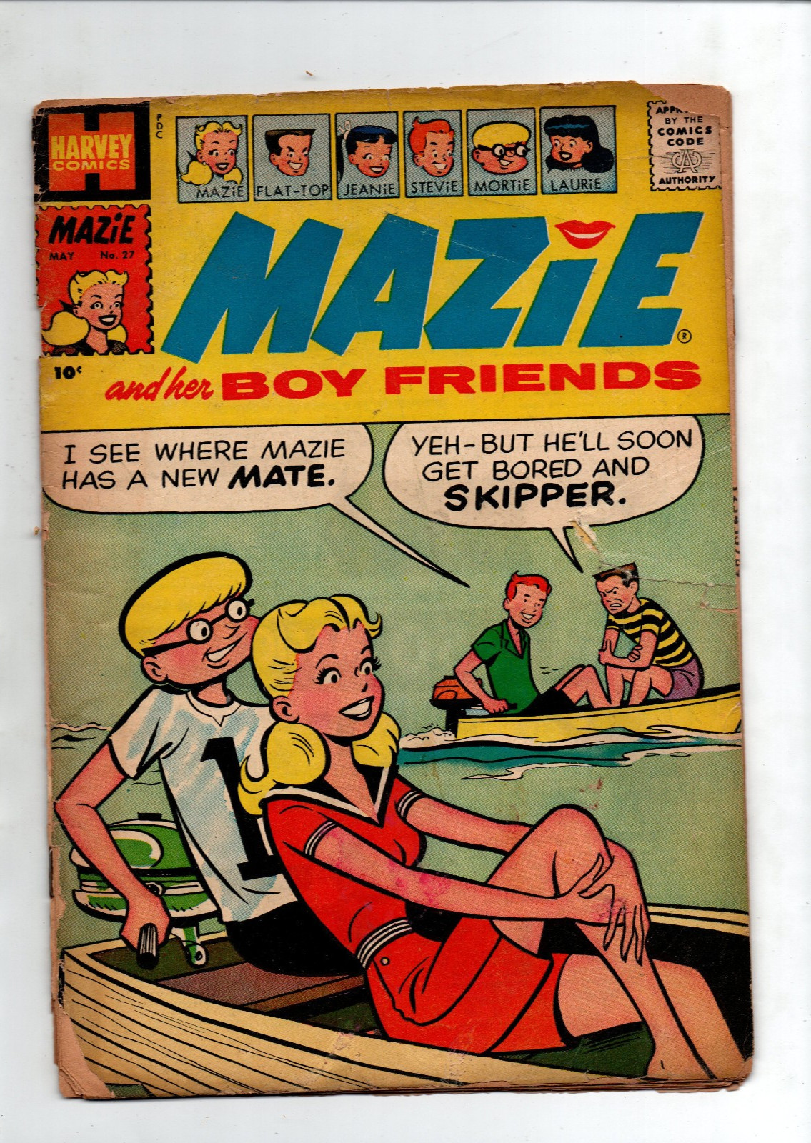 Mazie and her Boyfriends #27 - Harvey Comics - 1958 - PR
