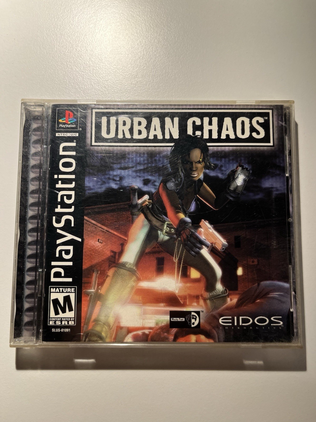 Urban Chaos PS1 CIB Complete W/ Manual & Reg Card In Box - Tested Working