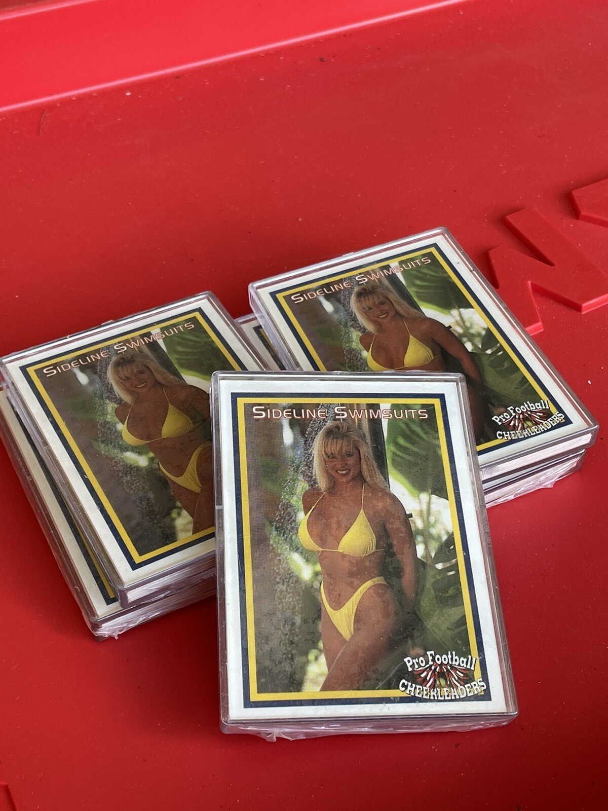 5x 1994-95 SIDELINE SWIMSUITS NFL Cheerleaders Sealed Set Sherry Serio Saints