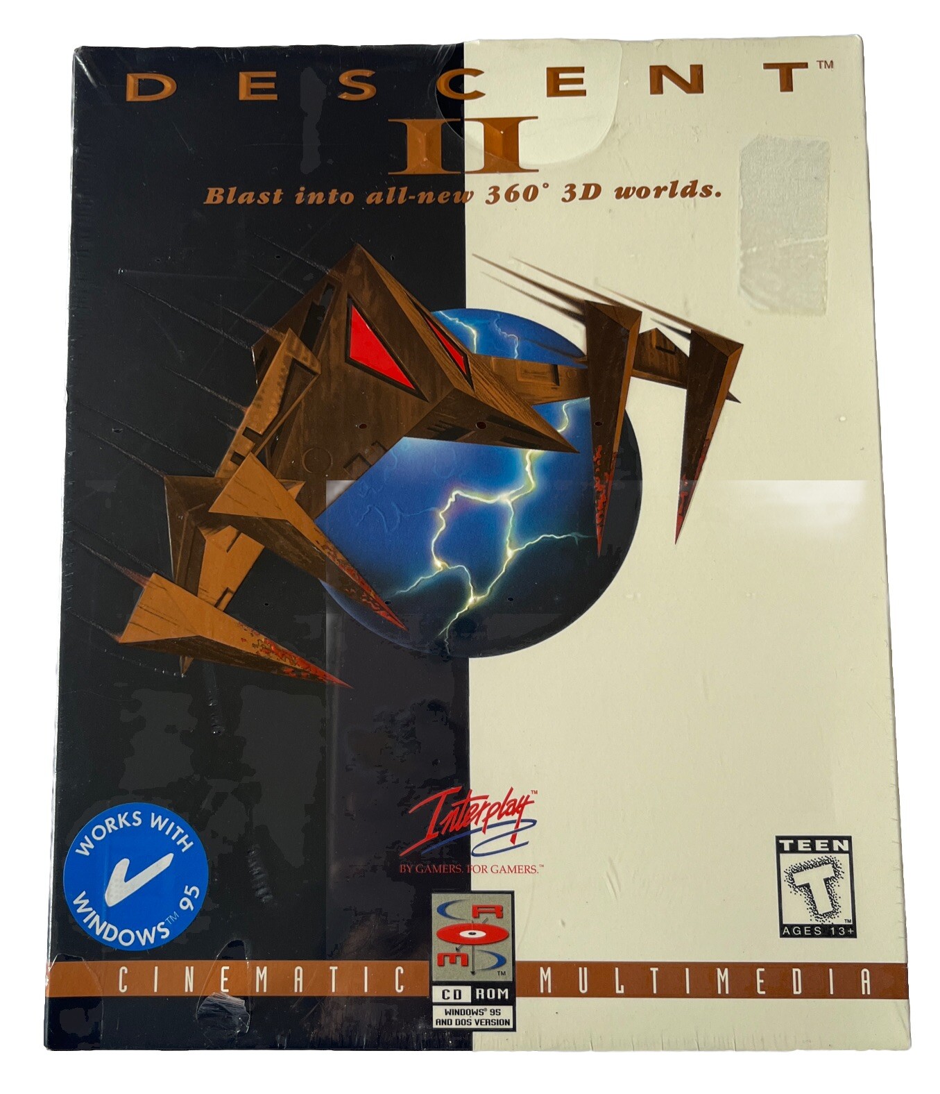 DESCENT II 2 Interplay Big Box IBM PC 1996 NEW SEALED Rare
