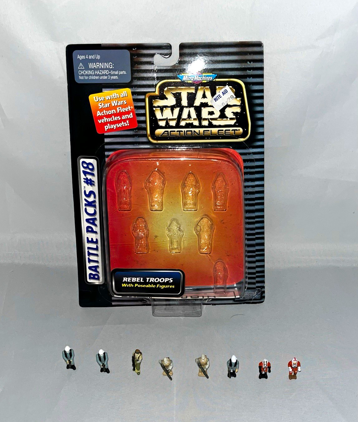 Galoob Star Wars Action Fleet Battle Packs #18 Rebel Troops Mini Figure Set