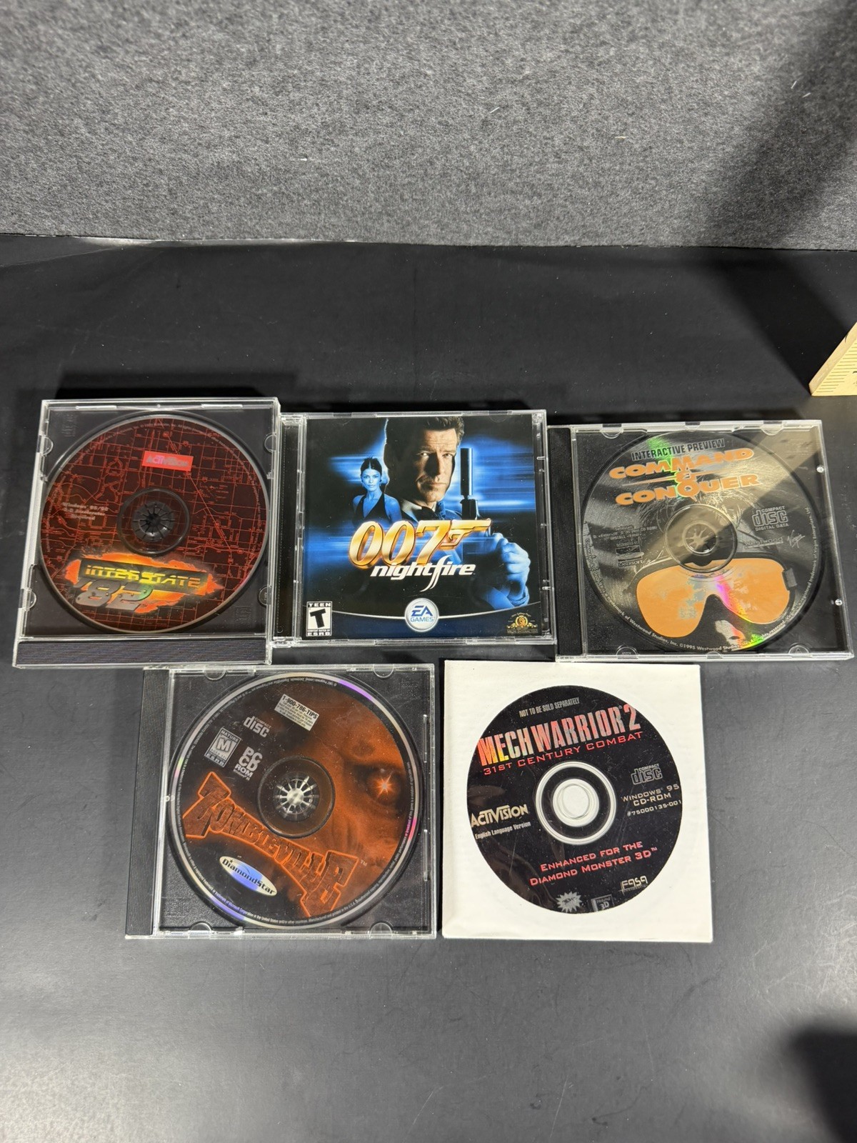 Vintage PC CD-ROM Game Lot 007 Nightfire Interstate 82 MechWarrior 2 Powerslave 