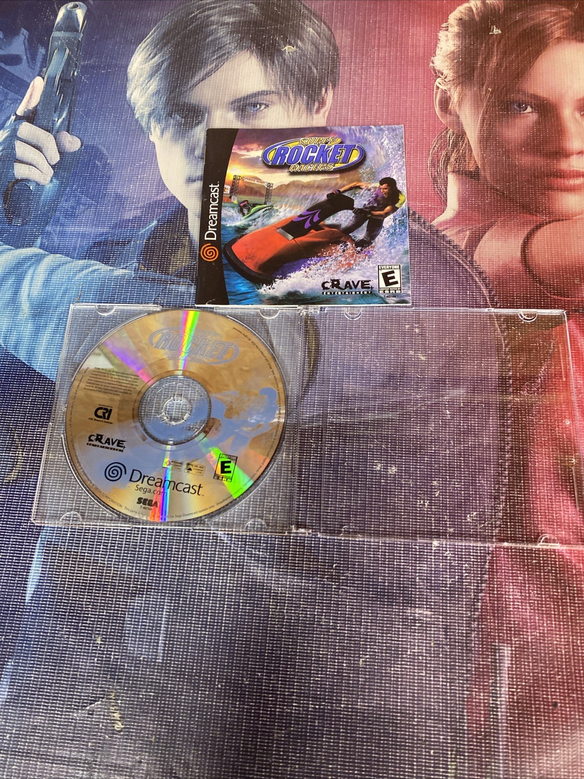 Surf Rocket Racers Sega Dreamcast 2000 Crave Disc and Manual Tested Working