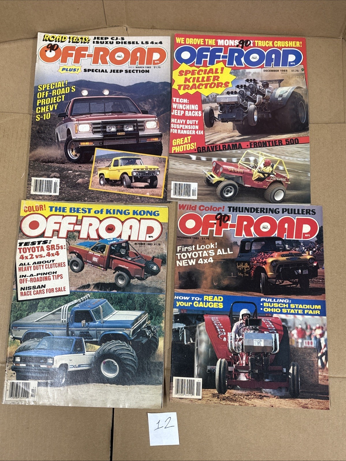 OFF ROAD Magazine 1983 Lot November October December March