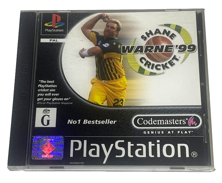 Shane Warne Cricket '99 PS1 PS2 PS3 PAL *Complete* Value Series