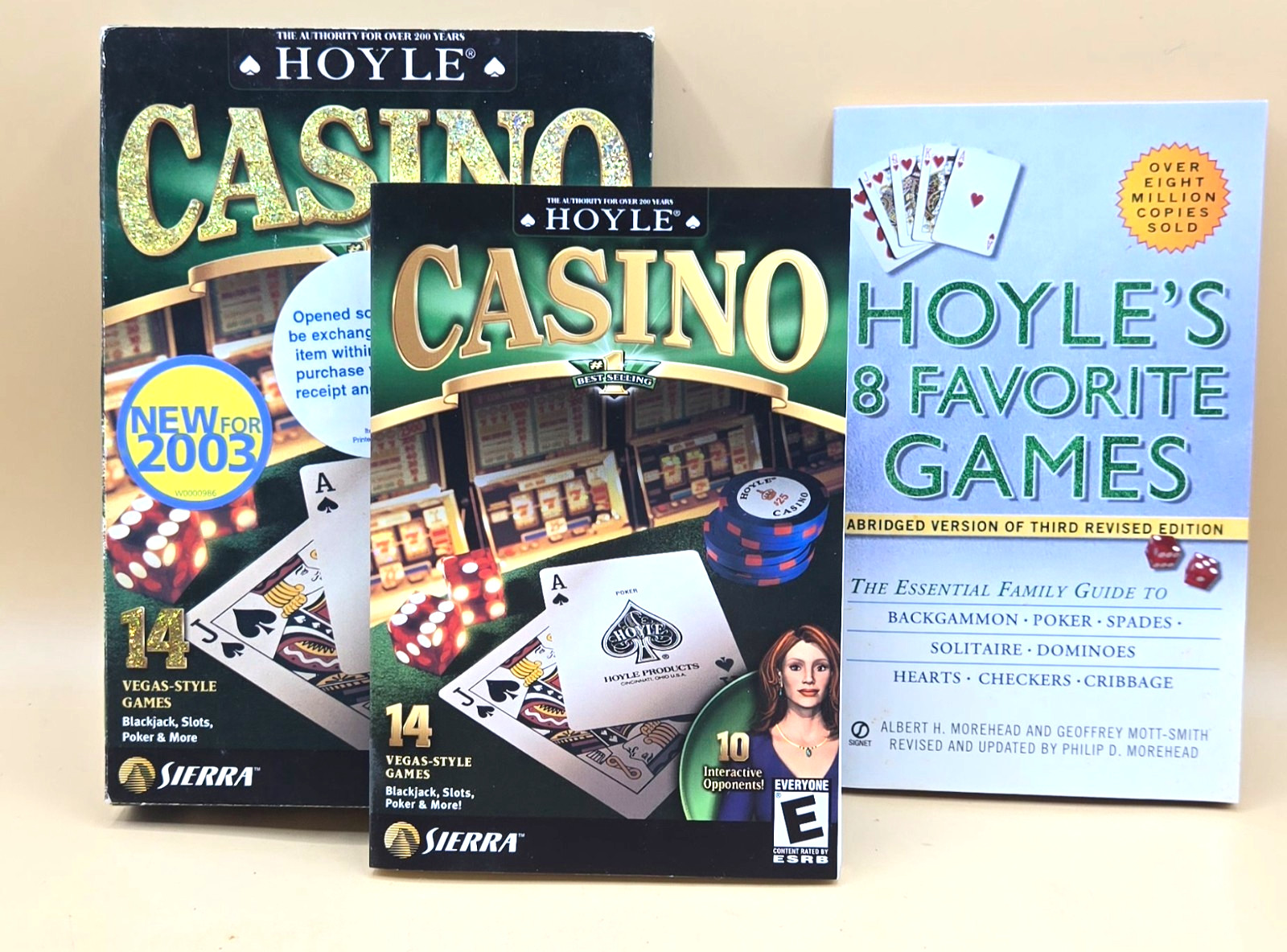 VINTAGE 2002 PC Hoyle Casino Manual by Seirra +BONUS Hoyle's & Favorite Games