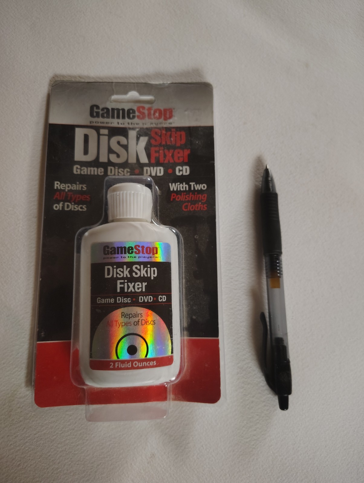 Game Stop Disk Skip Fixer 2oz Repairs All Types of Discs NEW