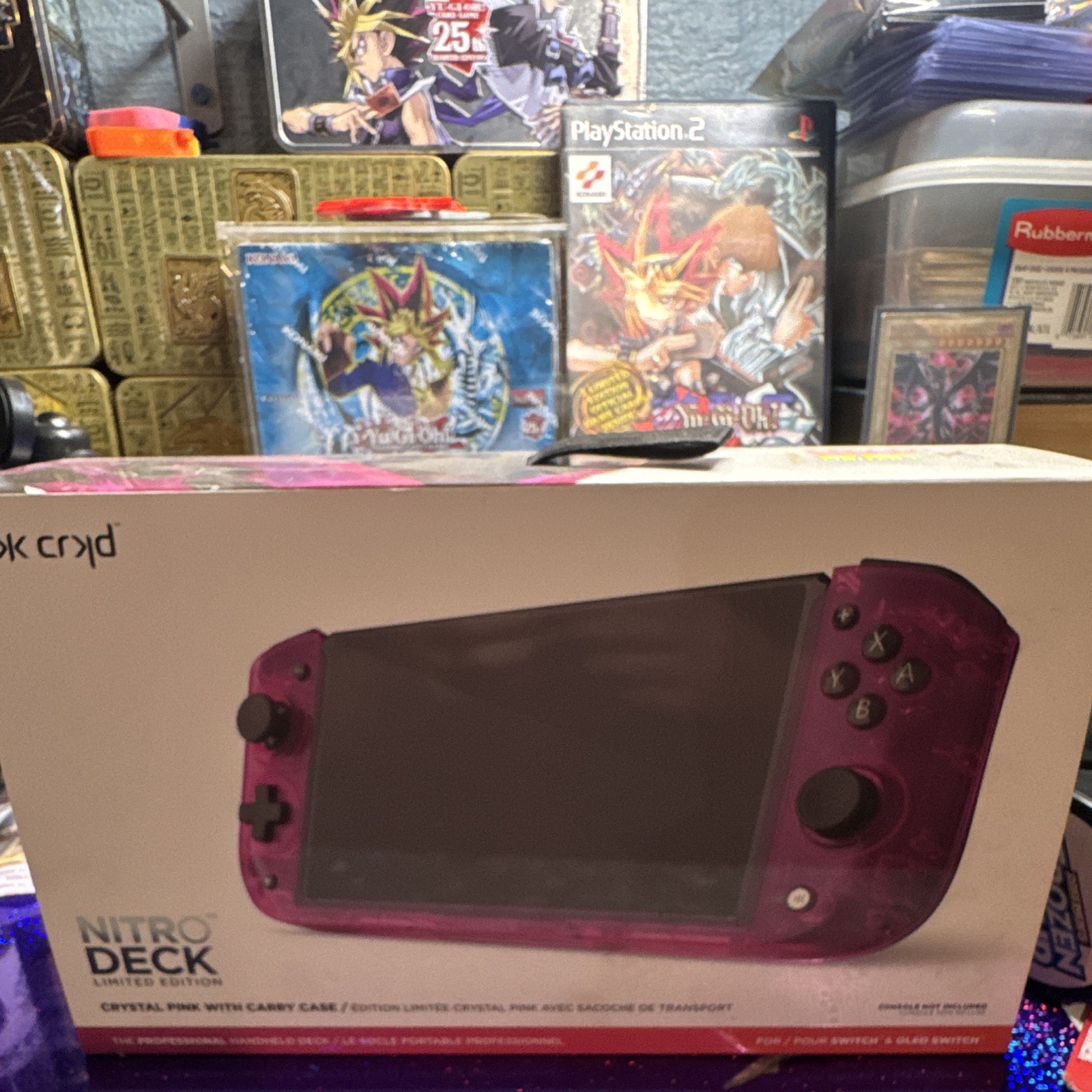 CRKD Nitro Deck LE Pink USB-C Controller Dock w/Carry Case, Remappable Buttons