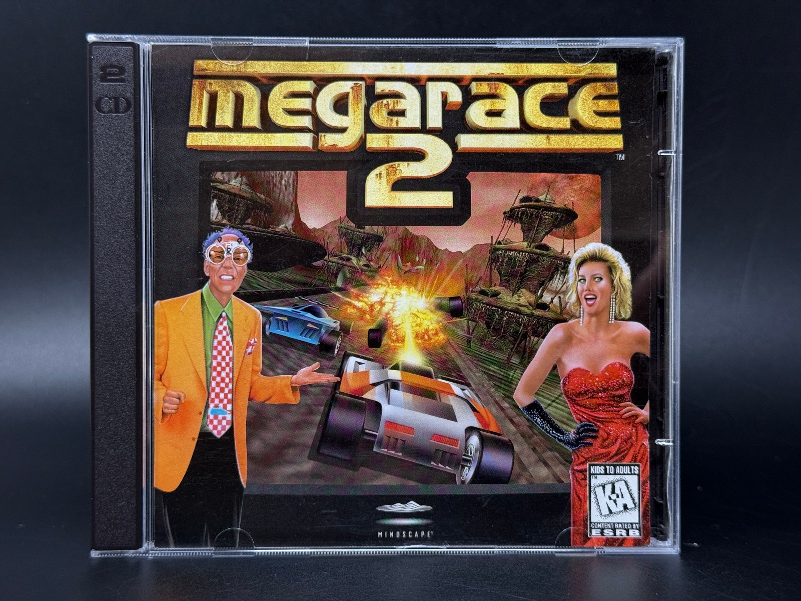 MegaRace 2 (PC MS-DOS CD-ROM) *GAME & CASE - RESURFACED - READ*