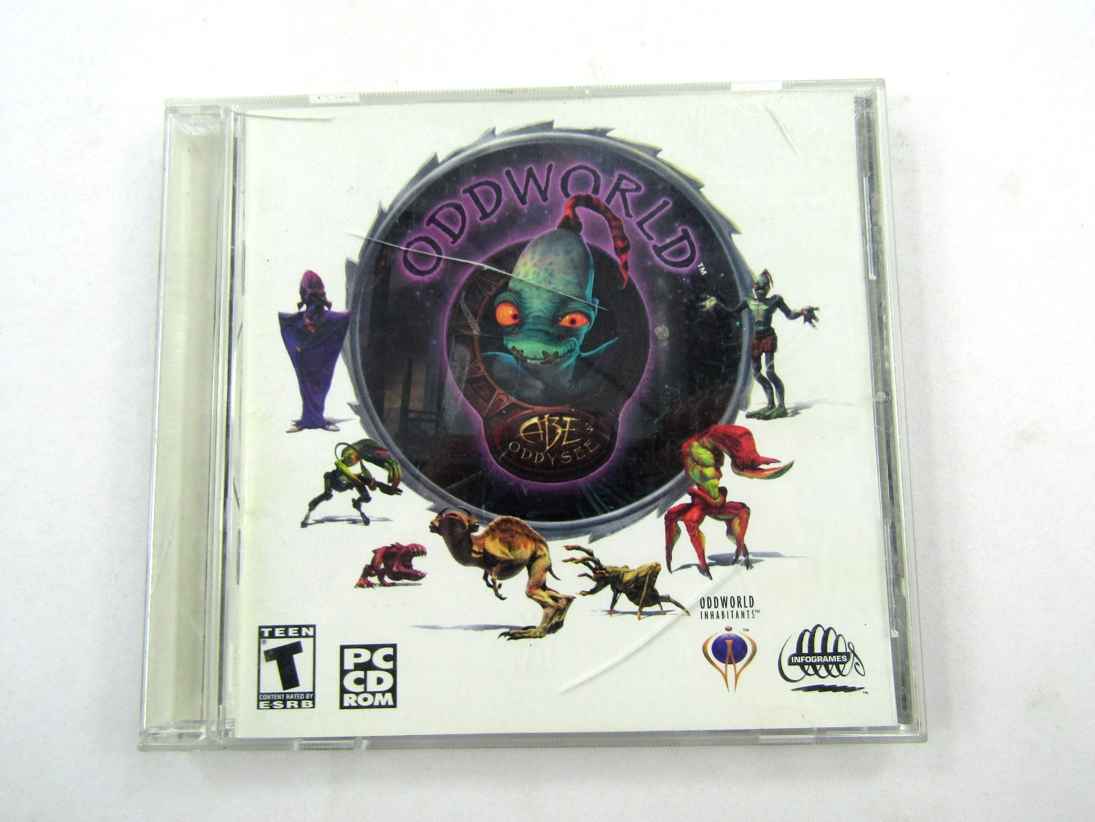 Oddworld Abes Oddysee PC CD Rom Computer Game Infogames CIB Manual & CD