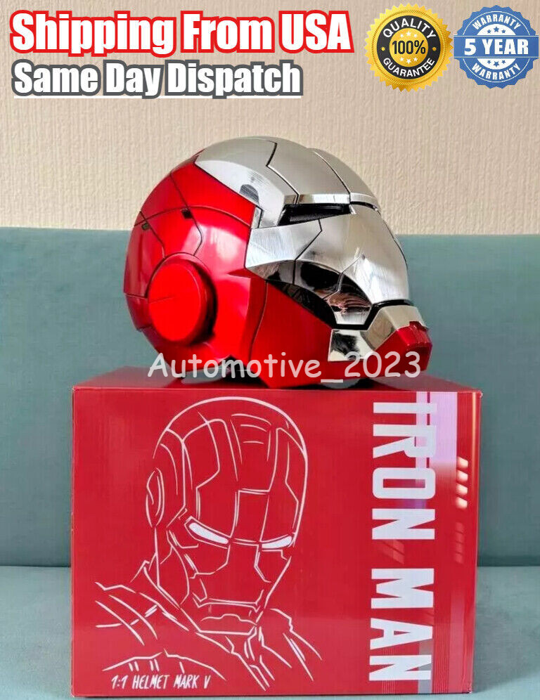 Iron Man Helmet Autoking MK5 MK50 Voice-controlled Transform Mask Cosplay Prop