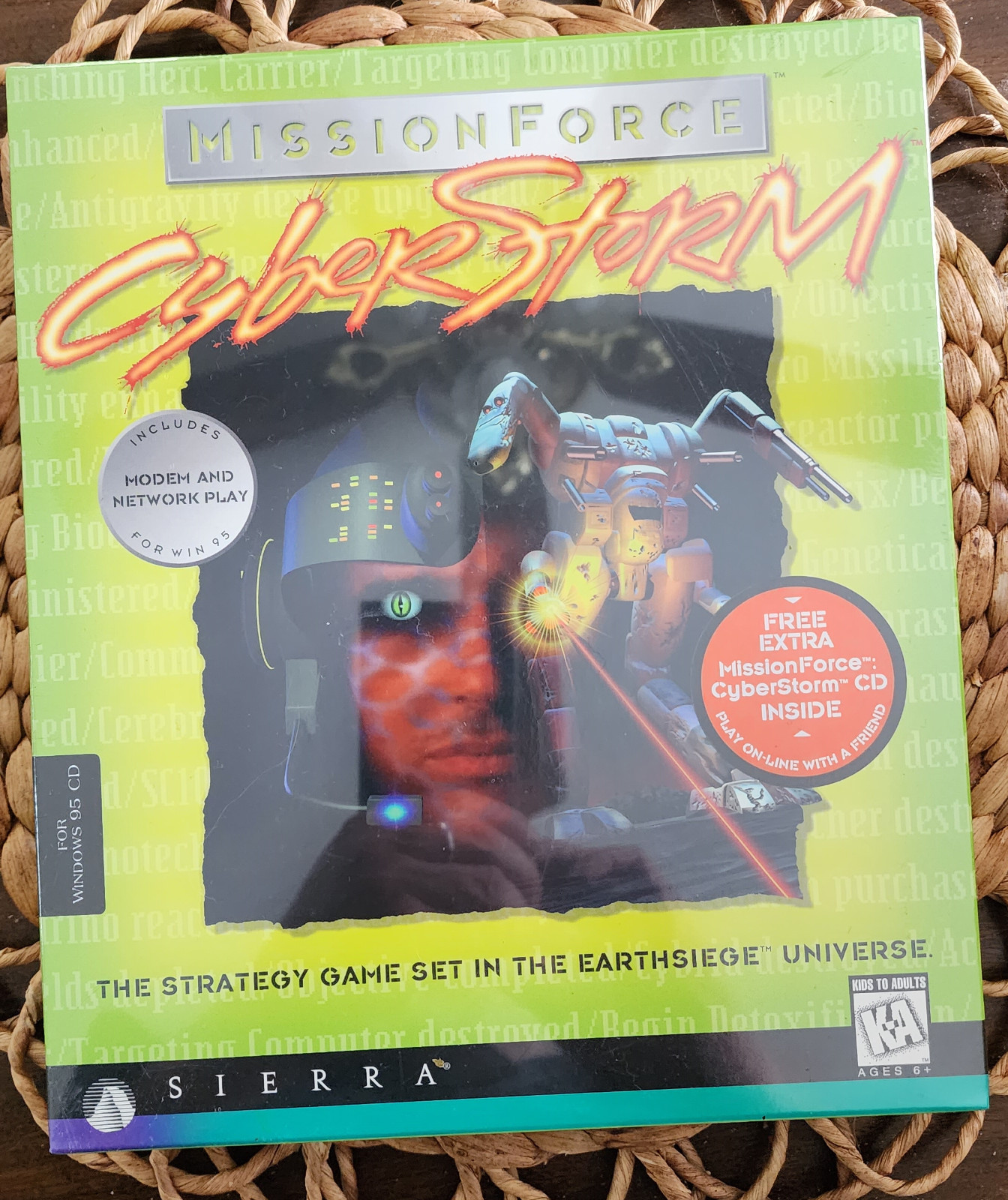 Mission Force CyberStorm PC Game (1996) Big Box Strategy New Factory Sealed