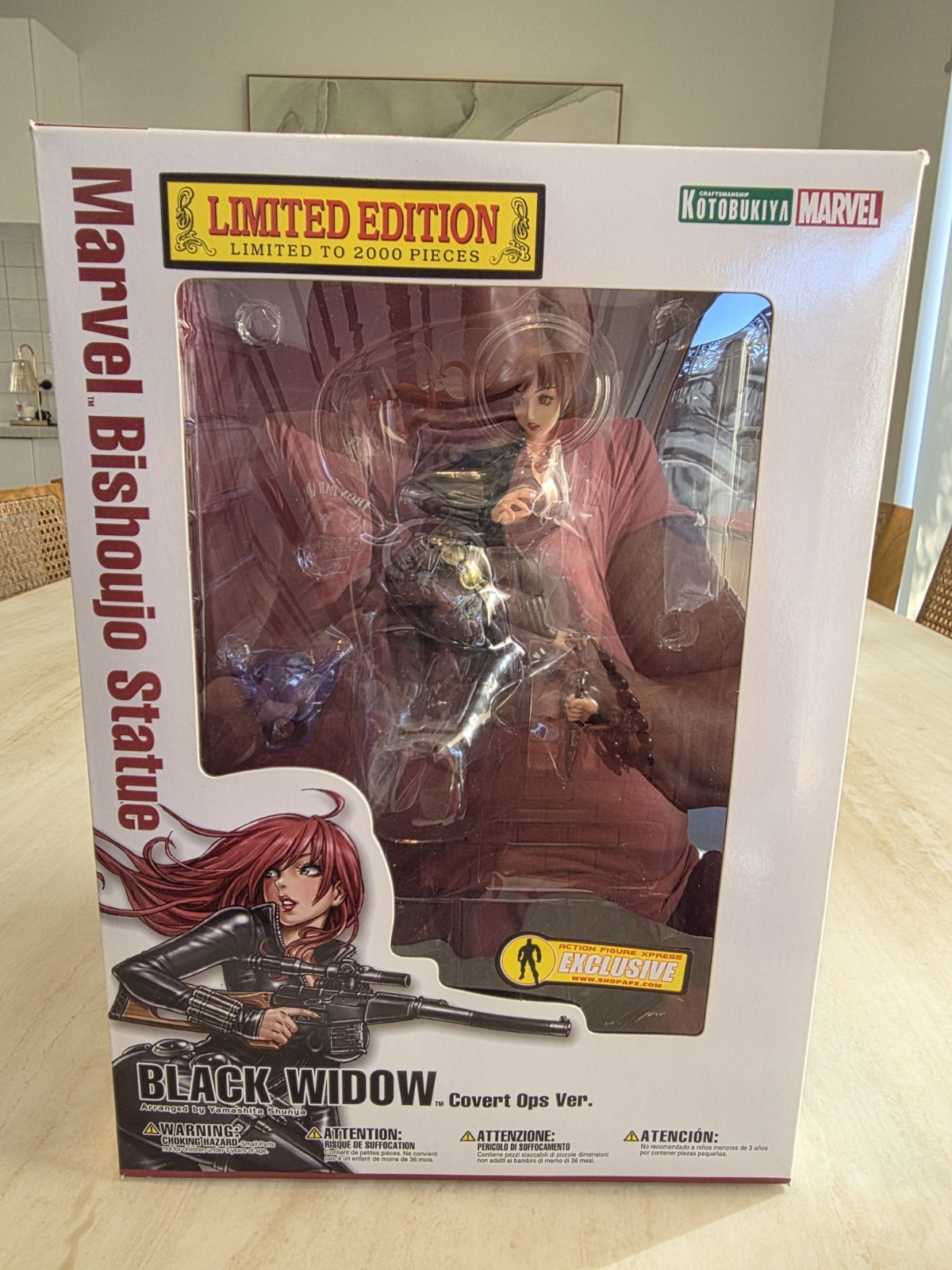Kotobukiya Black Widow Covert Ops 2012 SDCC AFX Exclusive Bishoujo LE 2000