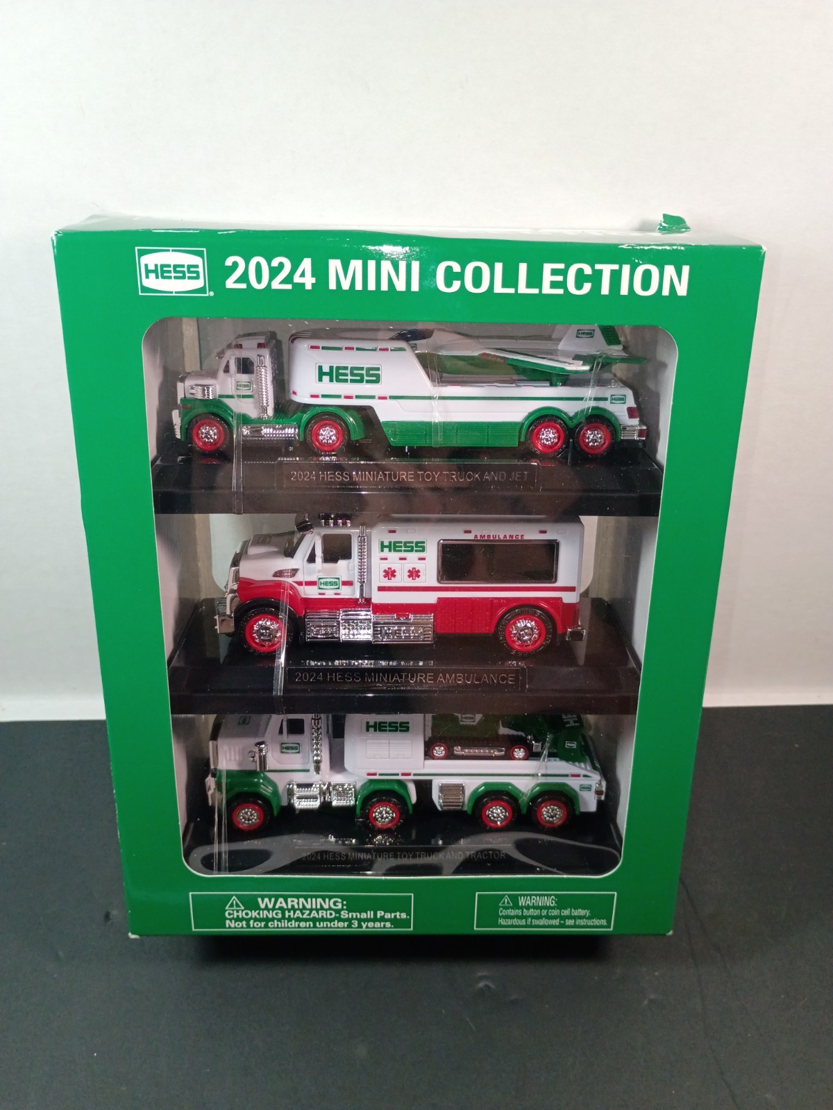 2024 Hess Mini Collection: Miniature Toy Truck, Jet, Ambulance,Truck and Tractor