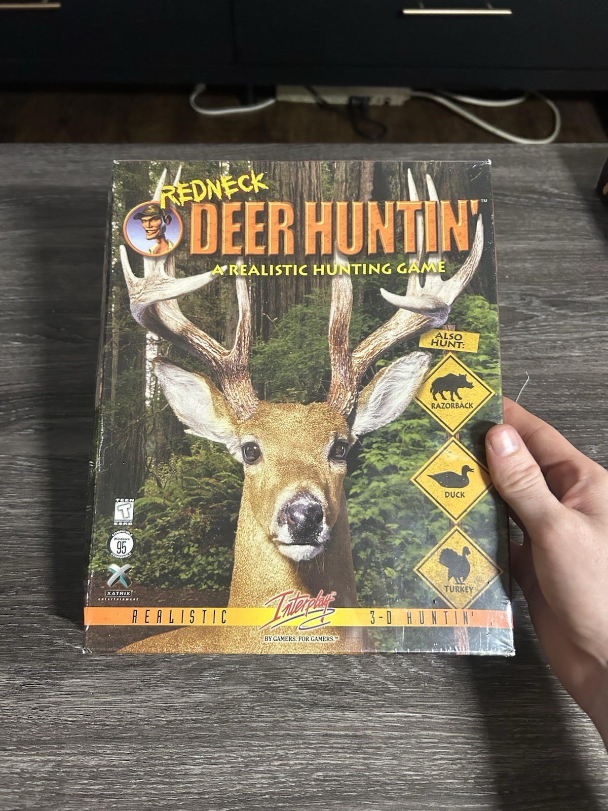 Redneck Deer Huntin' Big Box PC CD-ROM Game Redneck Rampage - Brand New - Sealed