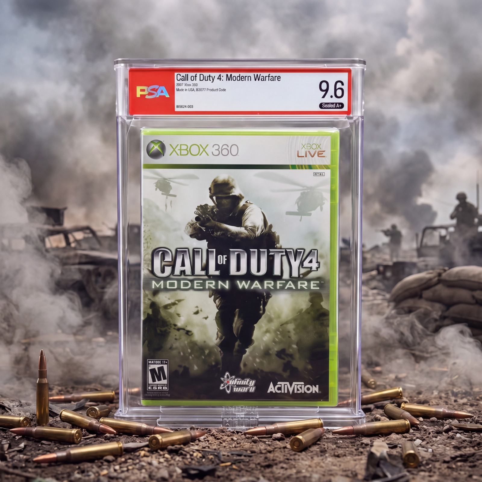 Call of Duty 4: Modern Warfare • PSA 9.6 A+ • 1st Print • Xbox 360