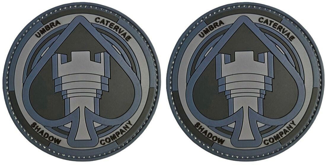 Shadow Company Umbra Catervae PVC Rubber Patch | 2PC HOOK BACKING 3