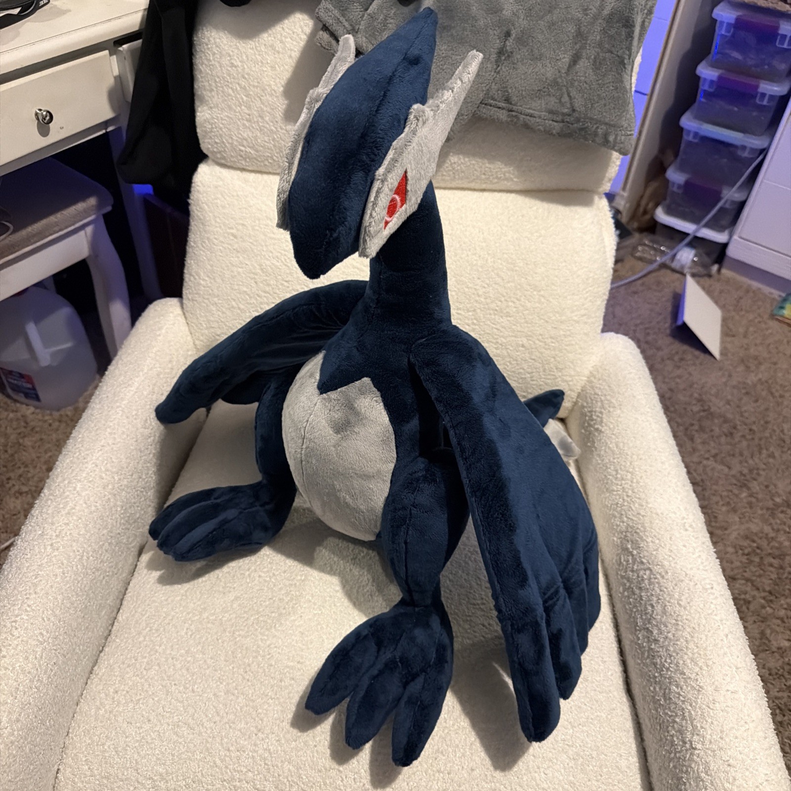 Pokémon Shadow Lugia Custom Handmade 24” Plushie