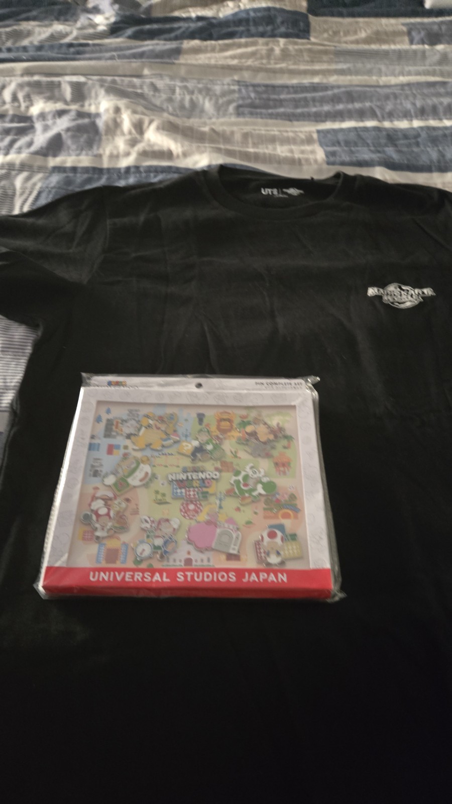 Nycc 2026 USJ Super Nintendo World Pin Badge Box Set 10 & XL Mario Kart Shiry