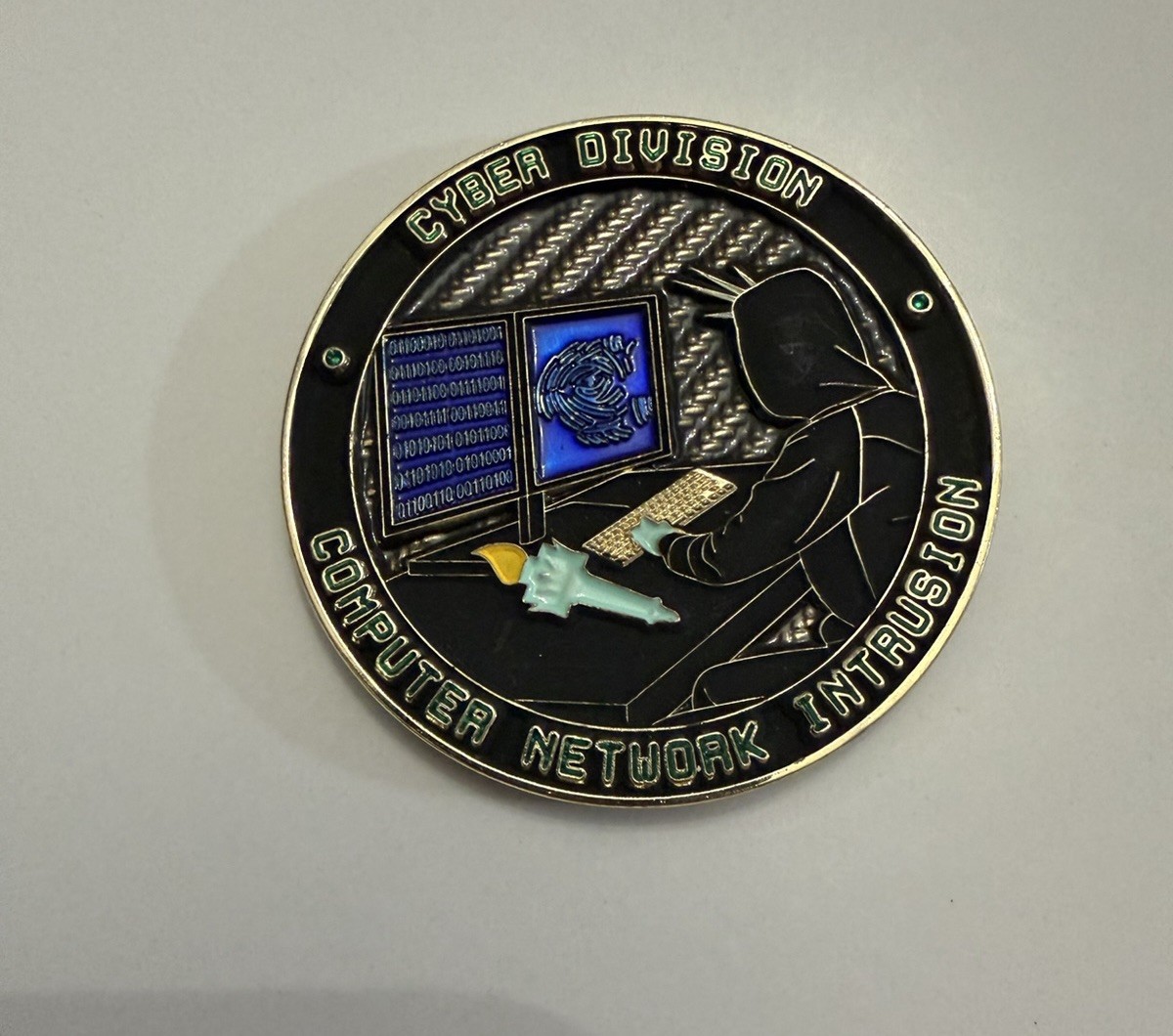 NYPD NEW YORK FIELD OFFICE HSI CYBER DIVISION COMPUTER Police Challenge COIN