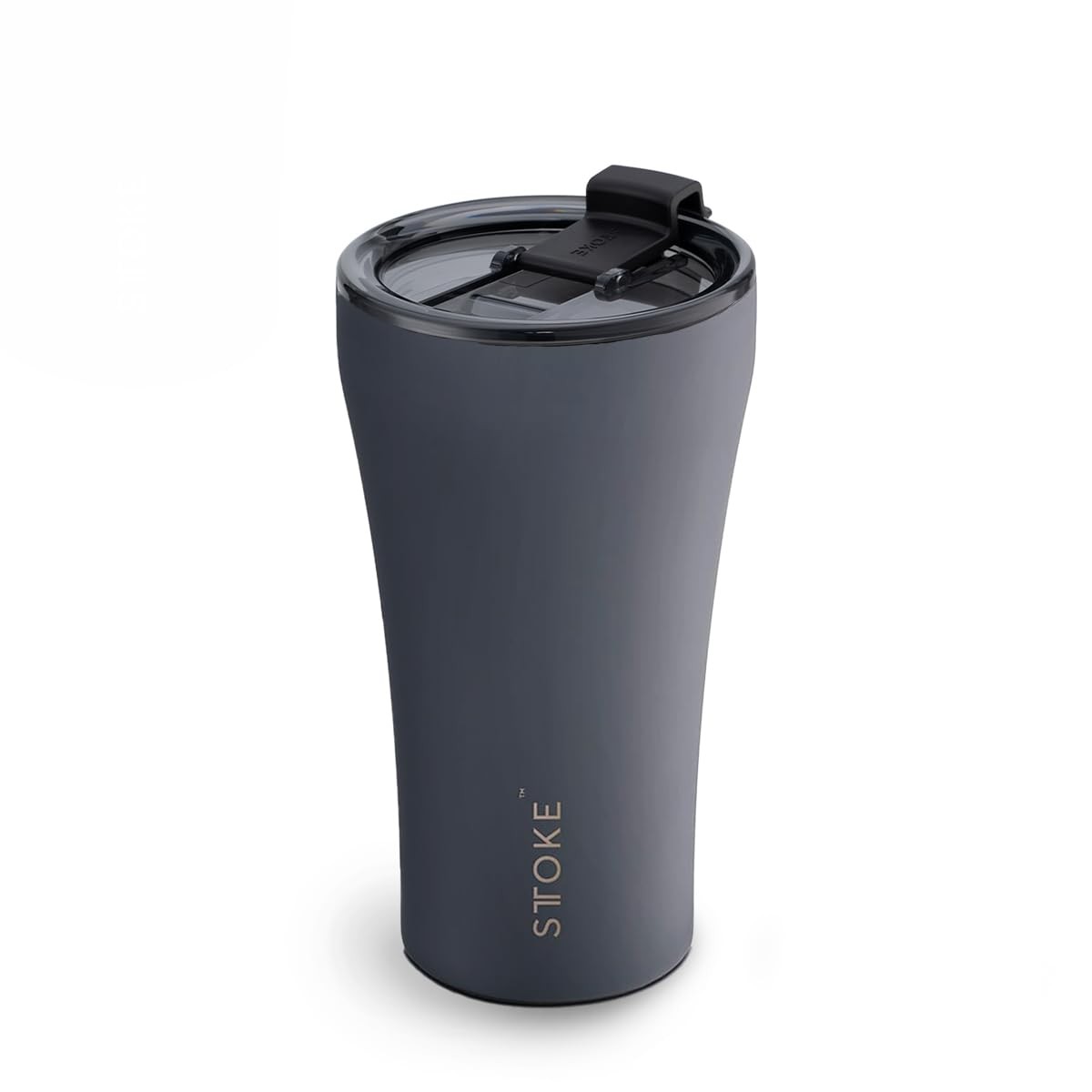 Sttoke Leakproof Ceramic Reusable Coffee Cup 12 oz - Slated Grey,Mugs
