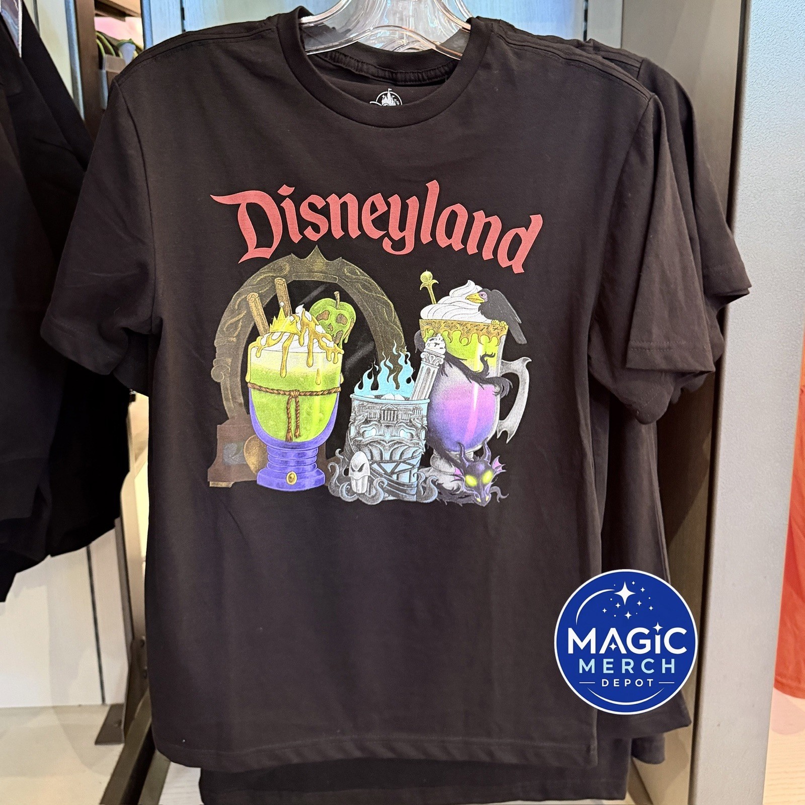 NWT Disney Parks 2026 Disneyland Villains Poison Potions Cups T-Shirt All Sizes