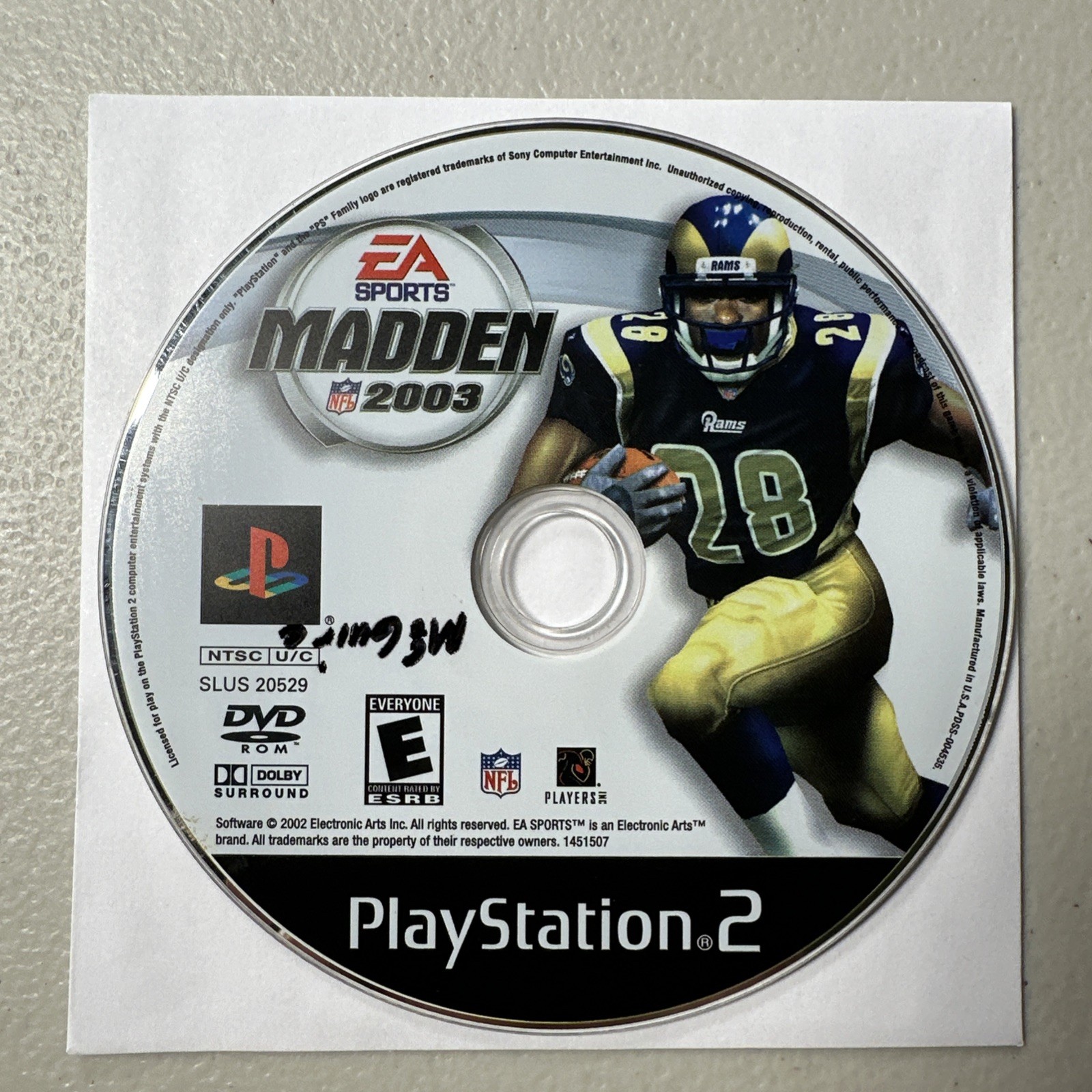 Madden NFL 2003 (Sony PlayStation 2, 2002) Disc Only. Tested.