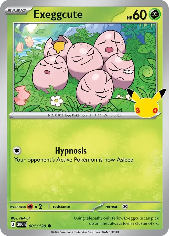 Pokemon 30th Anniversary TCG Singles Multi Listing