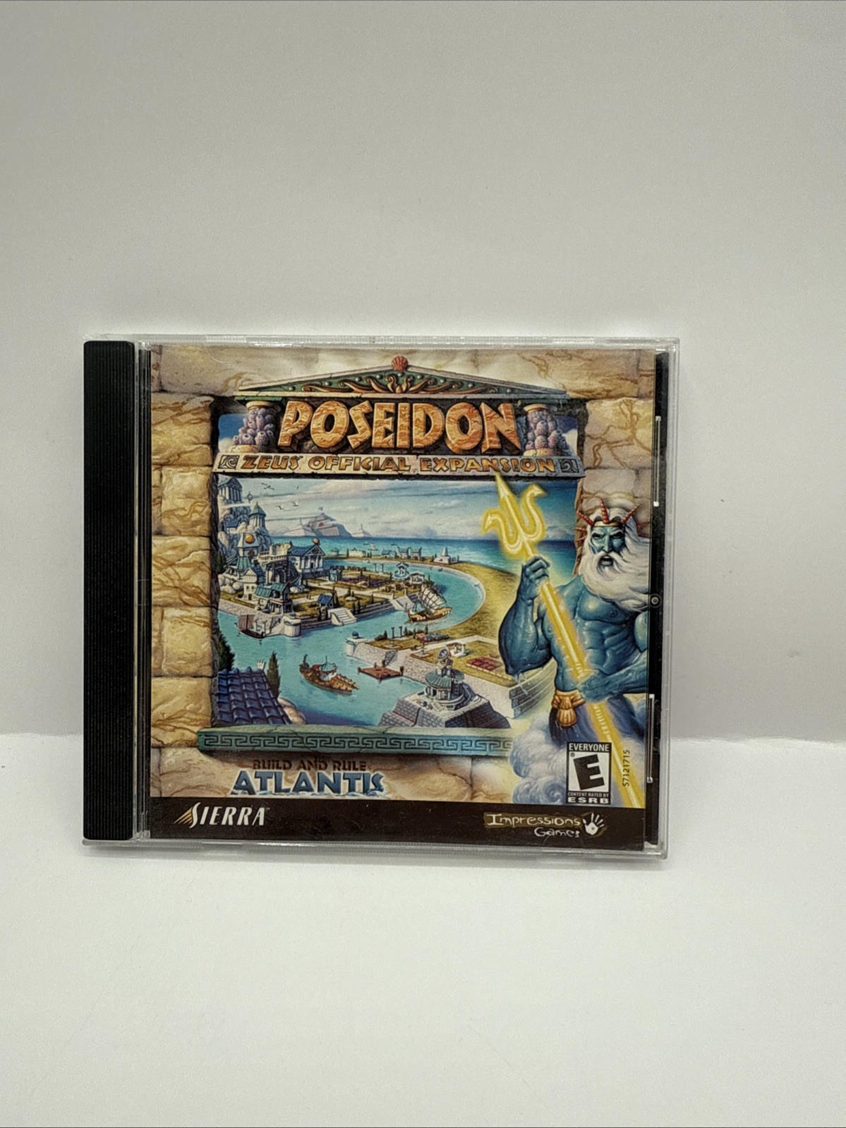 Zeus Master of Olympus + Poseidon Expansion PC CD-ROM Lot