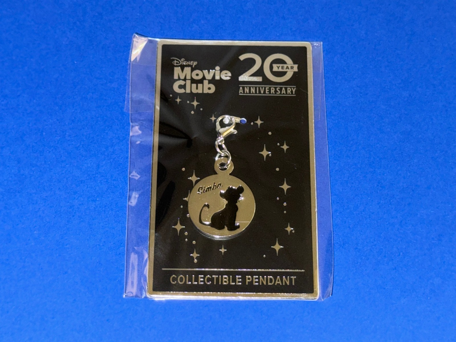 Simba Lion King Pendant Disney Movie Club 20th Anniversary New 