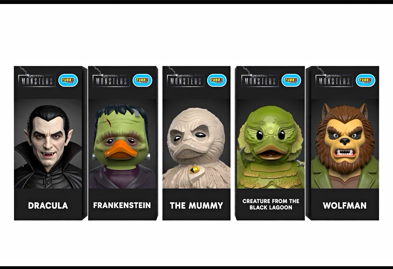 TUBBZ Universal Monsters Boxed Vinyl 5-Pack Dracula Frankenstein Mummy Creature