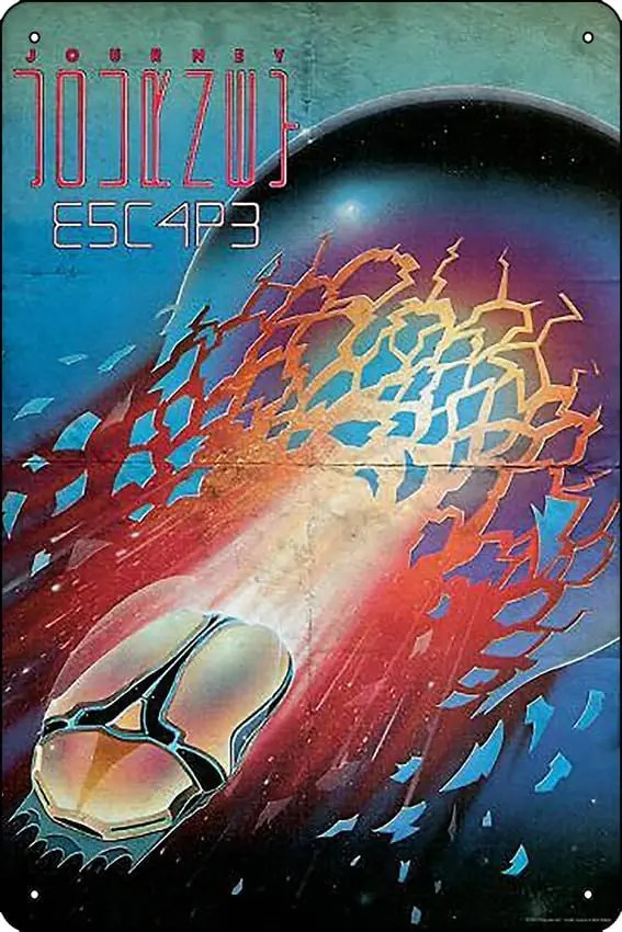 Journey Escape Poster Funny Man Cave Tin Metal Signs Home Décor 8x12 